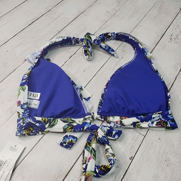 New! A.N.A Romeo Floral Print Bikini Triangle Swim - Picture 2 of 7